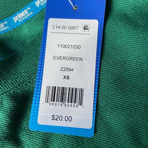 NWT Prince Green Short Sleeve Crew Neck Crop Top Sz XS - Picture 4 of 5